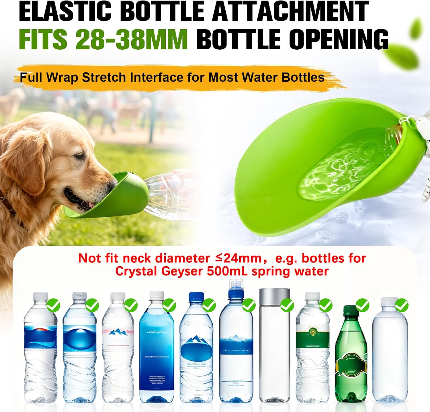 2pcs Portable Slip-on Dog Water Bowl - Image 2
