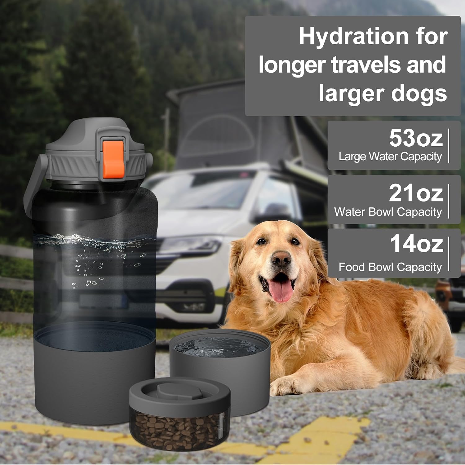 53oz Large Travel Dog Water Bottle - Image 2